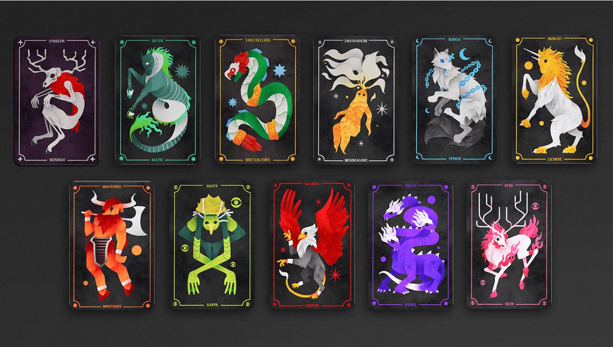 cubi_nico's tweet photo. It's already been 1 year since I completed my biggest project to date !
 ‘Pictofolio' is an amazing fantasy card game that I illustrated from A to Z in 2023❤️
The full project is here👉
https://t.co/C9JMpvk9Sd

#cardgame #illustration #illustrator #fantasy https://t.co/Ble8wweozS