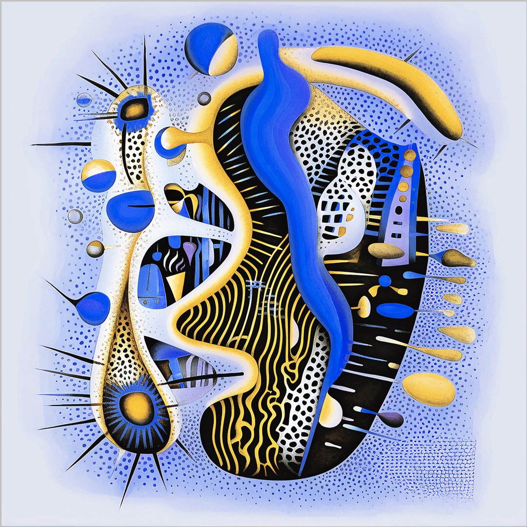 #AbstractSurrealism #AbstractArt #DigitalArt #AIArt #ContemporaryArt #NFTArt 

GM 😃  I named this work: Tensions