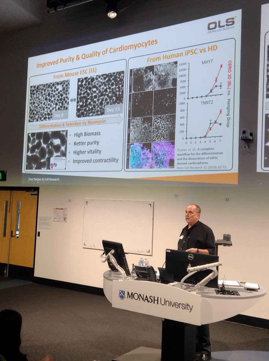 Monash BDI Organoid Program (@monashorganoids) on Twitter photo Last but not least, Joachim Pavel from OLS sharing data about upscaling 3D cultures with the Cero bioreactor <a href="/ScientifixAU/">Scientifix</a> Last but not least, Joachim Pavel from OLS sharing data about upscaling 3D cultures with the Cero bioreactor <a href="/ScientifixAU/">Scientifix</a>