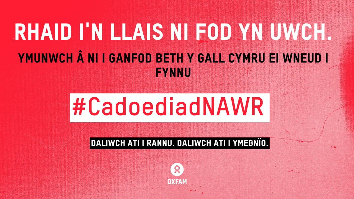 Oxfam Cymru tweet media