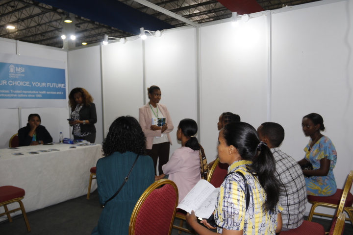 MarieStopesEth's tweet photo. MSI Ethiopia Reproductive Choices participate in the 5th National Career Expo, which held at the Millennium Hall, Addis Ababa for two days. https://t.co/mMFK7G5bGR