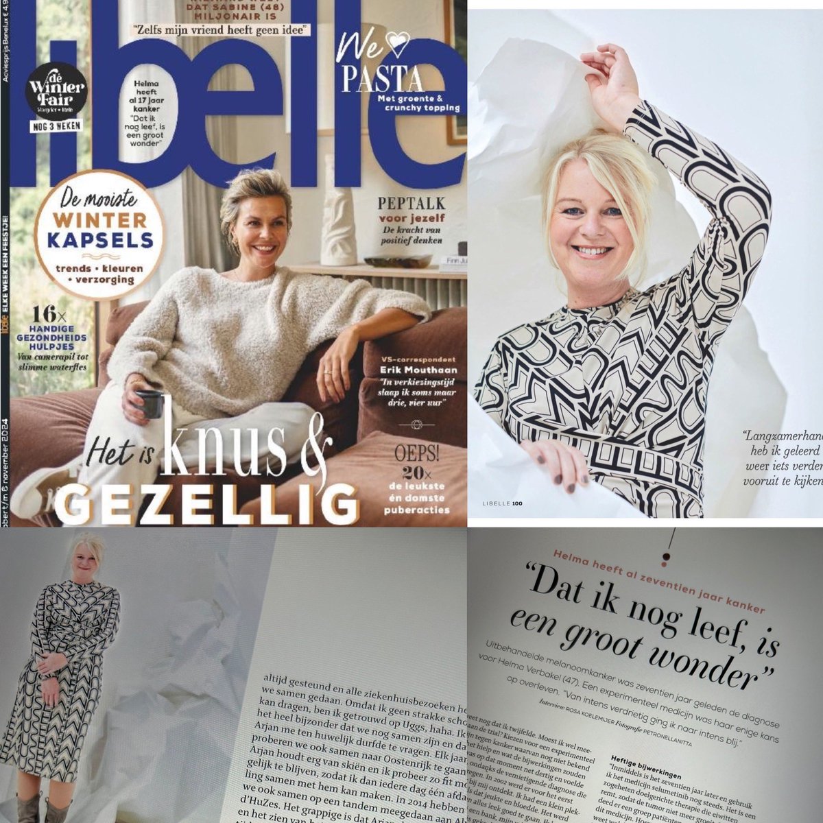 hverbakel's tweet photo. Ik sta met mijn persoonlijke verhaal in Libelle nr.46 #bijzonder #fase1 #helmond @Libelle @radboudumc https://t.co/Jej37n15Zc