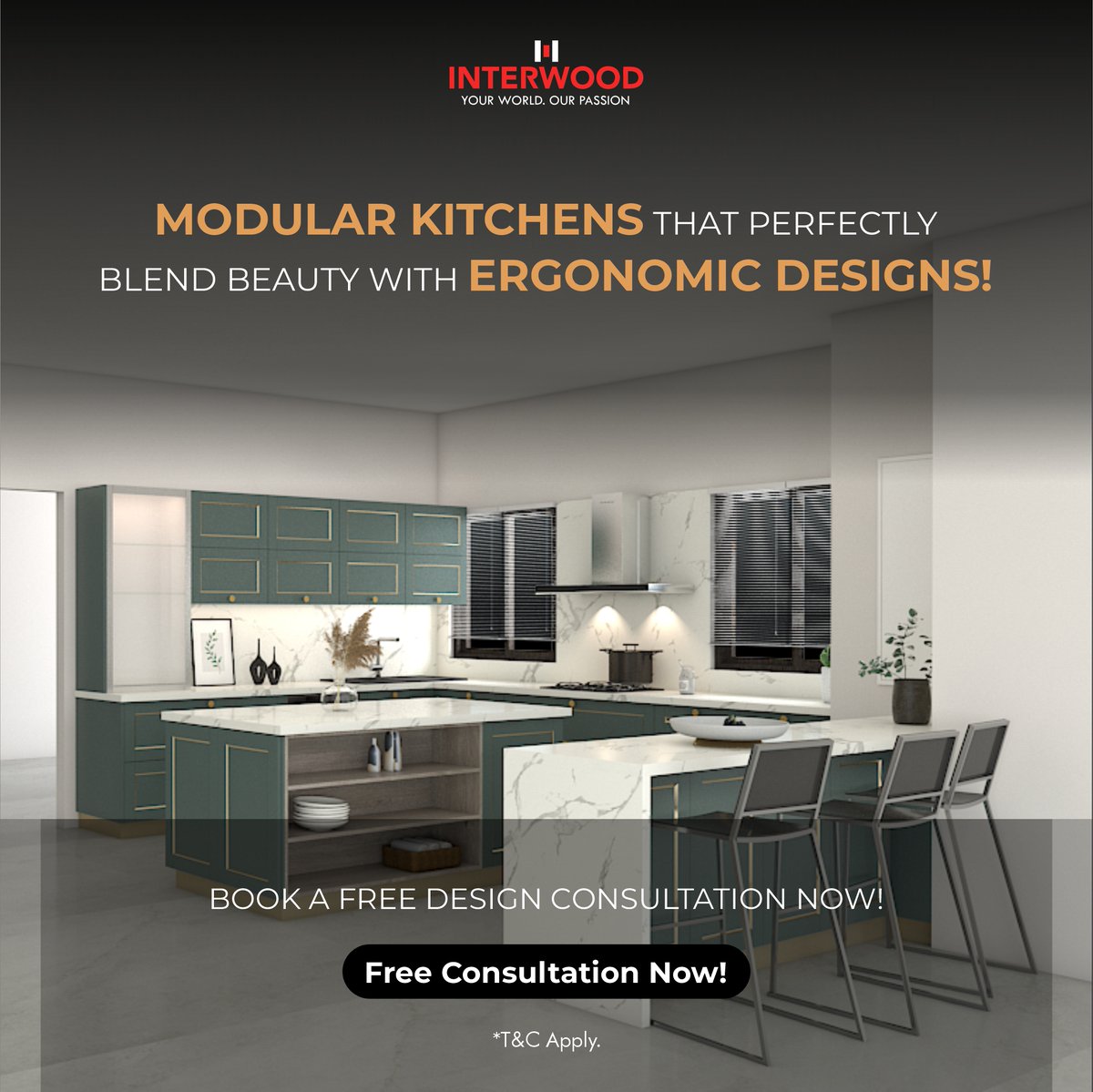 Interwood4's tweet photo. 🌟 Discover the Perfect Harmony! Our modular kitchens beautifully blend aesthetics with ergonomic design, making cooking a joy! 🍳✨

 #ModularKitchen #BeautyAndFunction #ErgonomicDesign #KitchenGoals #HomeStyle https://t.co/ZPg8SwkjMS