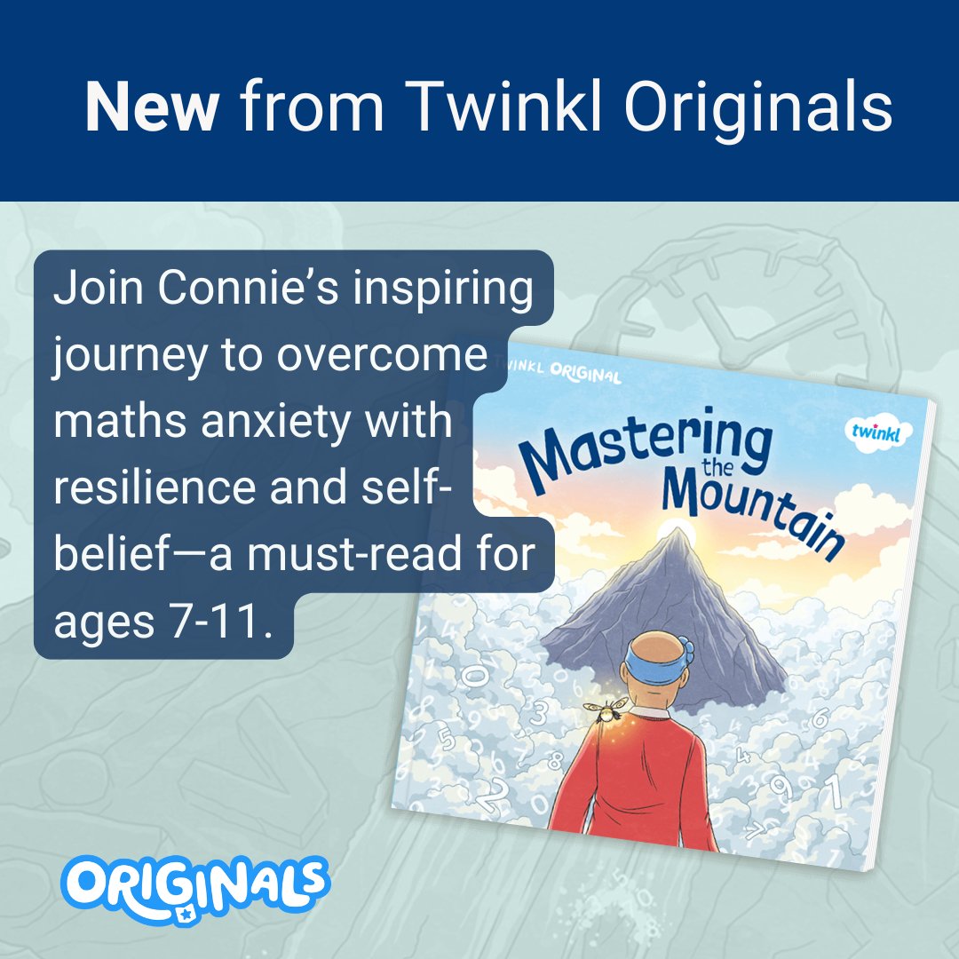 Mastering the Mountain takes young readers on an inspiring journey through the world of maths anxiety. Ideal for KS2 story time, Mastering the Mountain is a perfect way to spark conversation about emotional well-being and a love of learning. 
👉twinkl.co.uk/l/ypblp