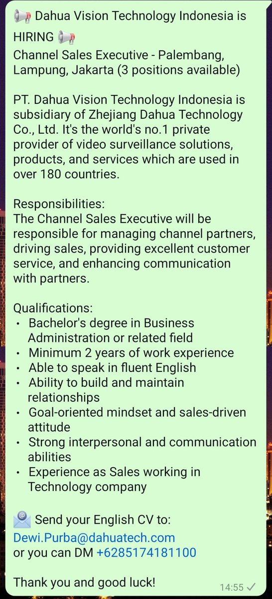 AstyPurba's tweet photo. Info #loker Sales Palembang dan Lampung, bisa kontak CP di pic yaa https://t.co/Tar7h99tyv