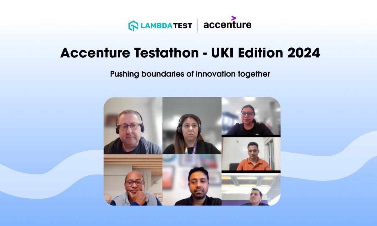 🚀What an incredible journey! The Accenture Testathon, co-hosted by <a href="/Accenture/">Accenture</a> and LambdaTest, was a fantastic success!

We’re inspired by the passion and dedication of the talented QE professionals who joined us, all committed to advancing their skills in #TestAutomation.