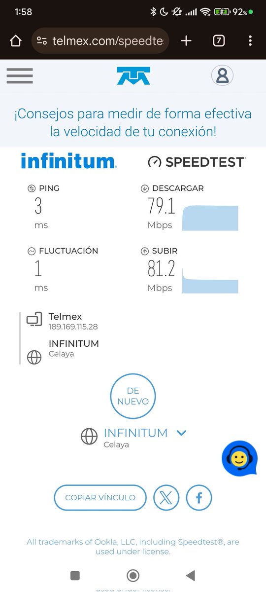 Lobo0511's tweet photo. @TELMEXSoluciona nececito que alguien venga a checar que pasa con mi internet las mediciones son a las 2:00 am nadie más que yo utilizando el internet y tengo estás fluctuaciones y por momentos no me deja ni ver un tik tok https://t.co/9FqOOlzm9D