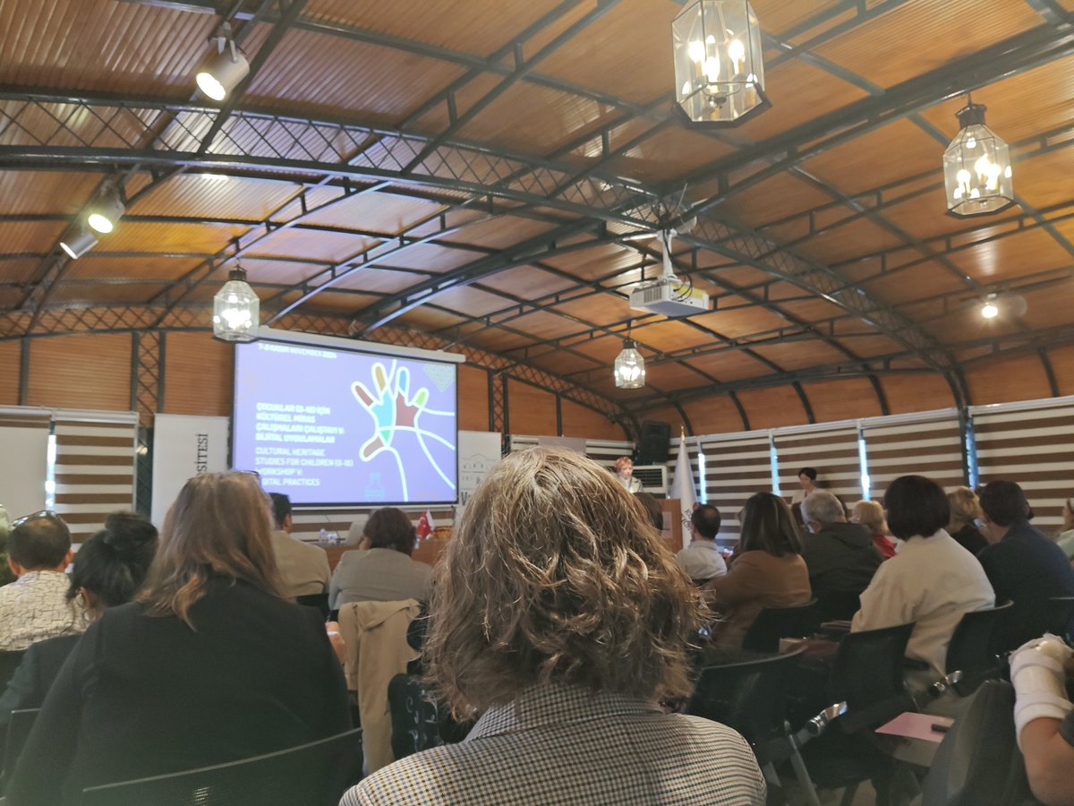 gkoutsika's tweet image. Cultural Heritage Studies for children &amp;amp; young people fifth workshop in  #Ankara has started and focuses on #digital, with an exciting and varied programme of speakers, most of them from Turkey and a couple , like me, invited from abroad. #knowledgeexchange