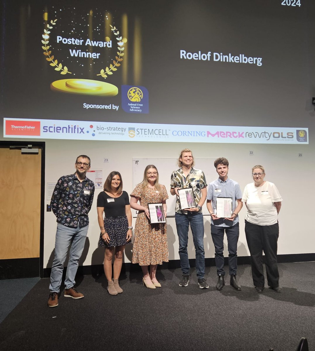 Monash BDI Organoid Program (@monashorganoids) on Twitter photo Poster presentation awards winners <a href="/HarrisonBoka/">Harrison Boka</a> <a href="/DrLaurenAlesi/">Lauren Alesi</a> & Roelof Dinkelberg 👏
Thank you <a href="/AnimalFreeSci/">Animal-Free Science Advocacy</a> for sponsoring the first poster session of the annual #MonashOrganoidSymposium
Amazing presentations from PhD students and ECRs, looking forward to the 2025 edition ! Poster presentation awards winners <a href="/HarrisonBoka/">Harrison Boka</a> <a href="/DrLaurenAlesi/">Lauren Alesi</a> & Roelof Dinkelberg 👏
Thank you <a href="/AnimalFreeSci/">Animal-Free Science Advocacy</a> for sponsoring the first poster session of the annual #MonashOrganoidSymposium
Amazing presentations from PhD students and ECRs, looking forward to the 2025 edition !