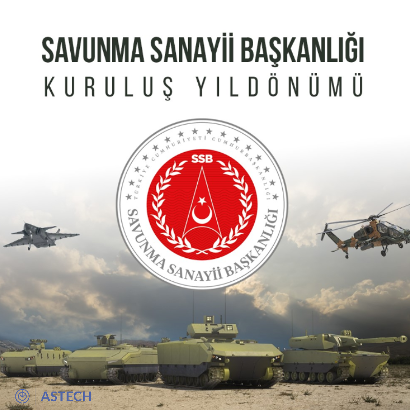 ASTECH_DEFENCE's tweet photo. Bu Vatan İçin Hep Birlikte!

Savunma Sanayii Başkanlığımızın 39. kuruluş yıl dönümü kutlu olsun! 

#AstechDefence #savunmasanayii #39yasında #MilliSavunma #GüçlüTürkiye #SavunmaSanayiiBaşkanlığı https://t.co/p67j84lga5