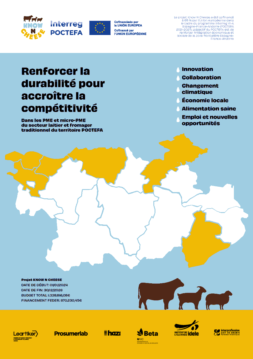 [ Zoom sur - <a href="/KnowNCheese/">POCTEFA Know N Cheese</a>, projet transfrontalier des Pyrénées ]

✅ Proposer des solutions en faveur du développement durable 🌎 dans la filière #ovine #laitière  🧀 🐑  

⏩ Plusieurs actions menées autour de l'adaptation au changement  climatique avec l'Interprofession du lait