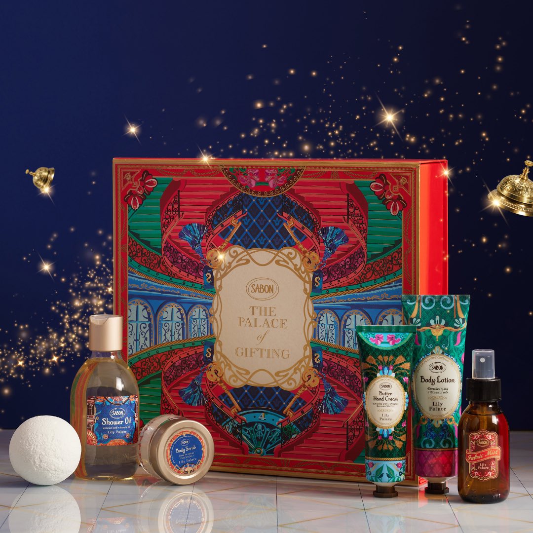 sabon リリー・パレス　3step ボディケアセット　ホリデーコレクション 時空を旅するSABONの宮殿へ。ホリデー限定「リリー・パレス