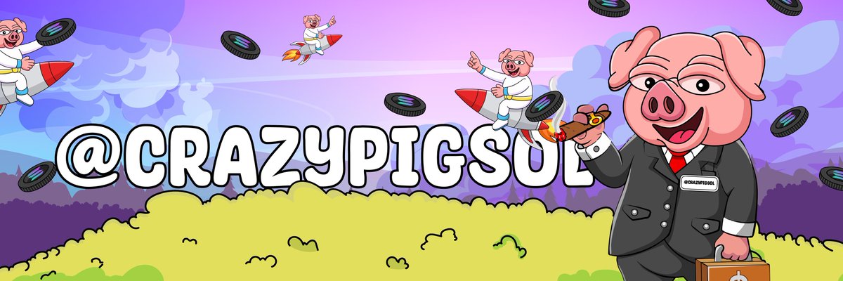 CrazyPigSol's tweet photo. New Banner 🐷 and plenty of other things on the way 🚀🔥 https://t.co/JxofuWjNL9