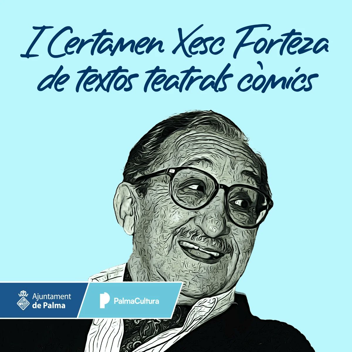 Semifinals del I Concurs Xesc Forteza: cinc obres còmics es representen el 16 de novembre al Teatre Xesc Forteza. Finalistes i premis en metàl·lic. uepmallorca.app/semifinals-del…