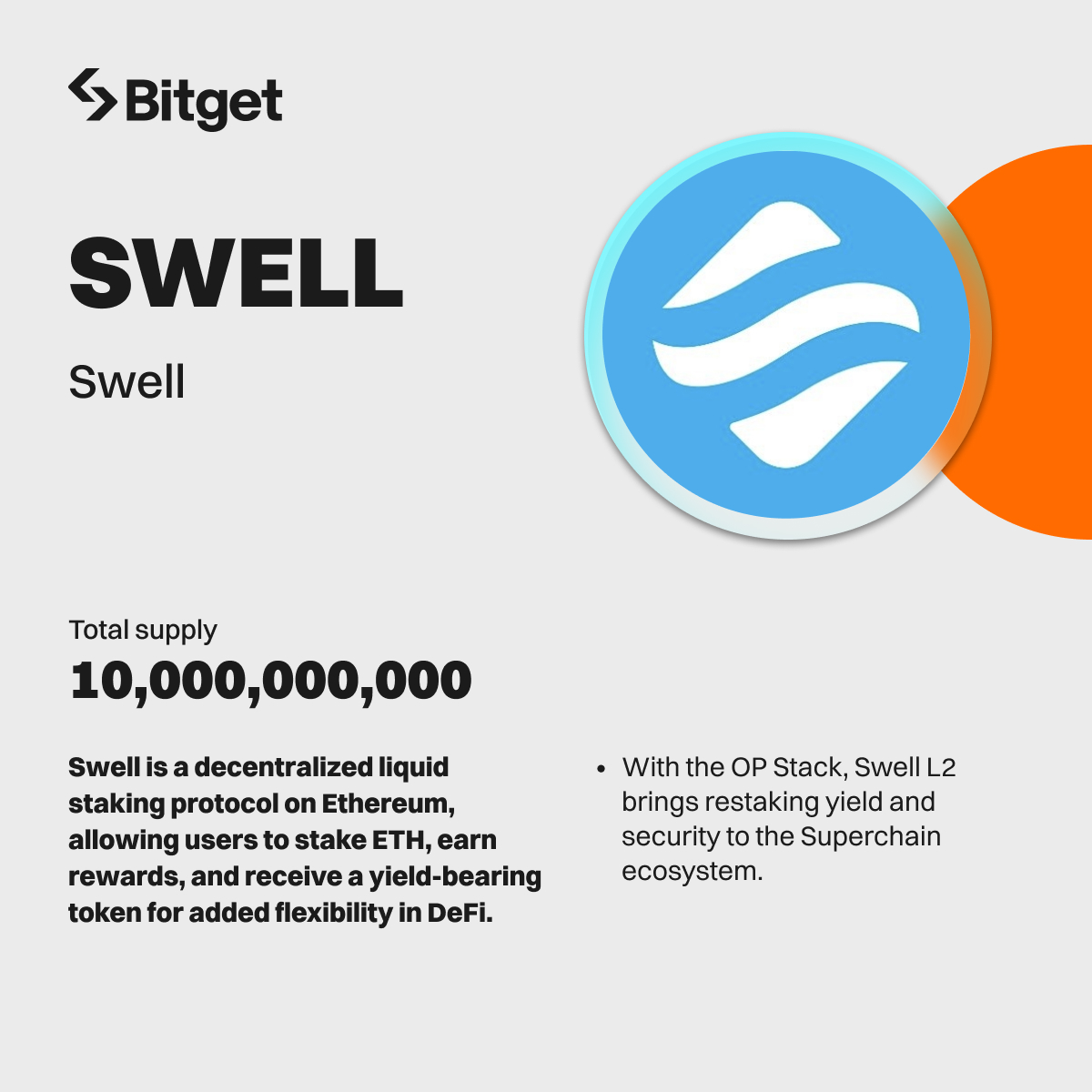 SWELL @swellnetworkio trading is now LIVE on #BitgetSpot. 🚀 Trade now:  https://t.co/raItWUSxBp Find out more about $SWELL ⤵️
