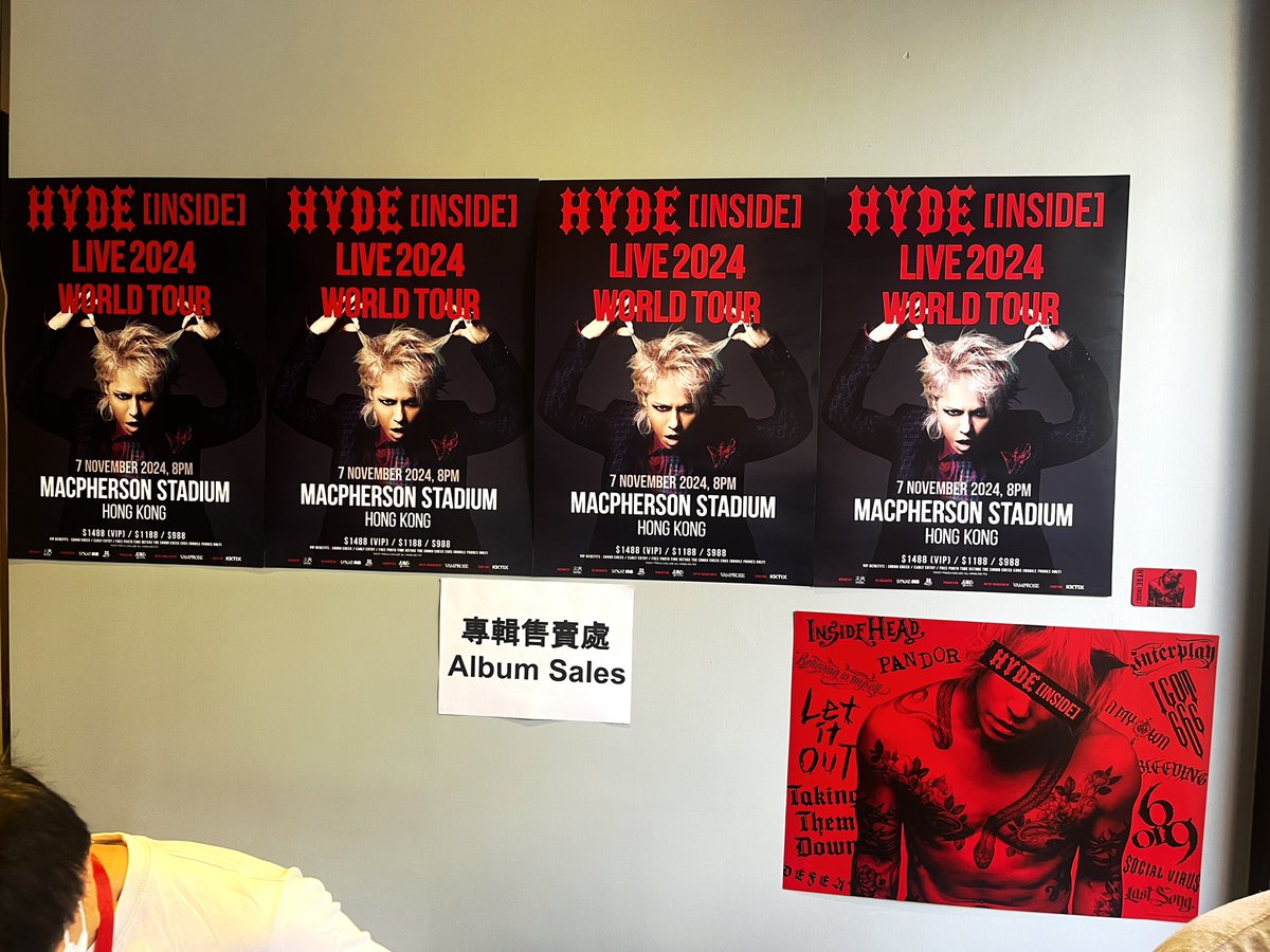 yuki_lucy's tweet photo. HYDEさんがいっぱい..!
サウンドチェック行ってきます🙌✨
#HYDE
#HYDEINSIDE
#HYDEINSIDELIVE2024WORLDTOUR
#香港
#MACPHERSONSTADIUM https://t.co/U8GwIlD3yP