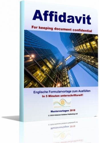 ArkanumSolution's tweet image. Affidavit for keeping documents confidential
Eidesstattliche Versicherung Unterlagen vertraulich zu behandeln 
#Mustervorlage #Sampletemplate #Affidavit #confidential
Mehr Information &amp;amp; Kauf per Download:
More information &amp;amp; purchase via download: 
buff.ly/39K6zC8