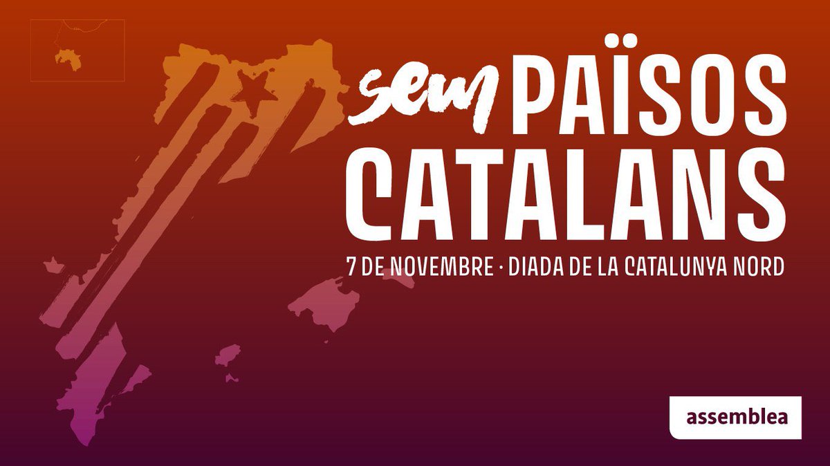 ⬛⬜ Bona Diada de la Catalunya Nord!  
  
Com cada 7 de novembre, des de fa 40 anys, la Catalunya Nord desafia el Tractat dels Pirineus. Lluitem per esborrar-lo!
  
❌ Ni la frontera espanyola ni la francesa trencaran mai la unitat nacional dels Països Catalans!