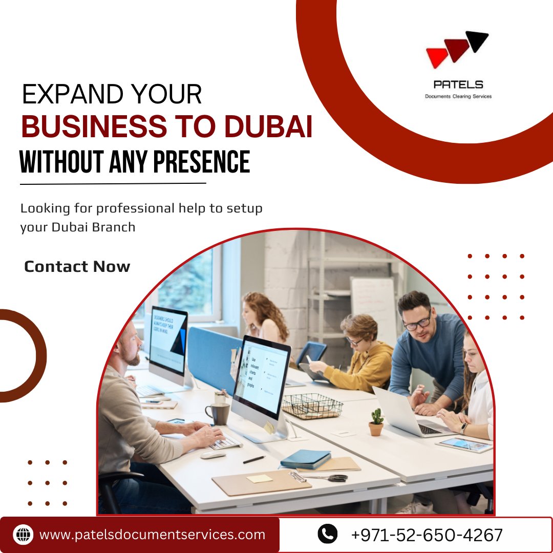 PatelsDcs's tweet image. Expand into Dubai effortlessly! PATELS Documents Clearing Services offers expert support to get your branch set up without the hassle of being on-site. Consult with us today.

Contact Number &amp;amp; WhatsApp: +971-52-650-4267

#companyformationuae #companysetup #businessindubai