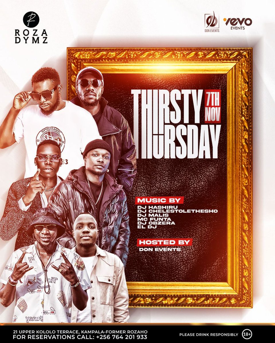 Dj Hashiru83 (@djhashiru_83) on Twitter photo Hello party people we are back big and better tonight Thursday <a href="/RozaDymz/">Roza Dymz Kla</a> for the good vibes Thirsty Thursday miss if u must please repost ,share and Attend meet u there 🥂💃🏼 #uot Hello party people we are back big and better tonight Thursday <a href="/RozaDymz/">Roza Dymz Kla</a> for the good vibes Thirsty Thursday miss if u must please repost ,share and Attend meet u there 🥂💃🏼 #uot