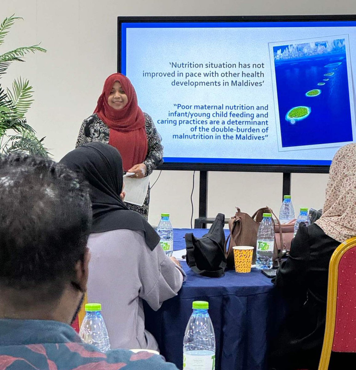 As part of our efforts to promote Food-Based Dietary Guidelines (FBDGs) for the Maldives, a 3-day workshop held in N. Atoll concludes. This training empowers healthcare providers and key stakeholders with vital nutrition knowledge,  counseling &amp; healthy meal preparation skills.