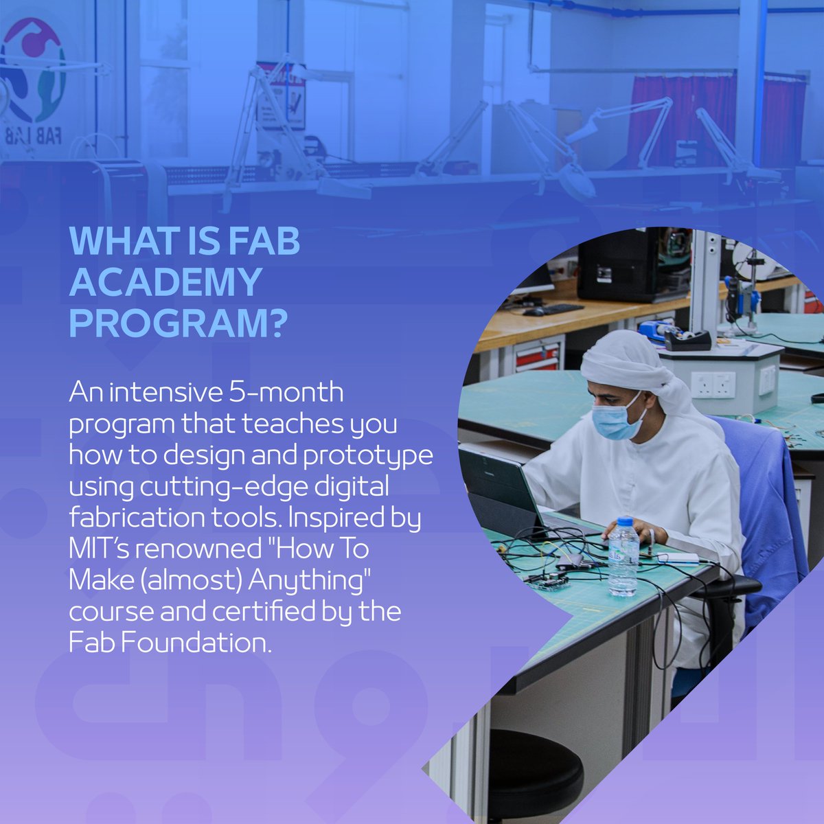 ECAE_ae's tweet image. Bring your ideas to life at #ECAE’s #FabAcademy Program 2025! Master the art of digital fabrication with state-of-the-art tools directly inspired by MIT’s pioneering course. Earn a globally recognized diploma and receive guidance from industry experts.
Ready to Innovate?…