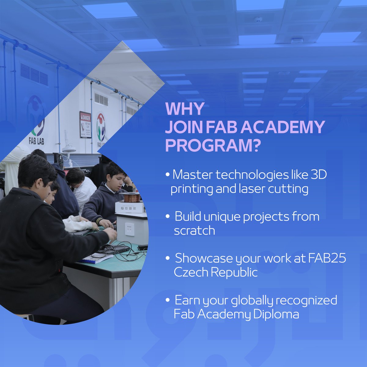 ECAE_ae's tweet image. Bring your ideas to life at #ECAE’s #FabAcademy Program 2025! Master the art of digital fabrication with state-of-the-art tools directly inspired by MIT’s pioneering course. Earn a globally recognized diploma and receive guidance from industry experts.
Ready to Innovate?…