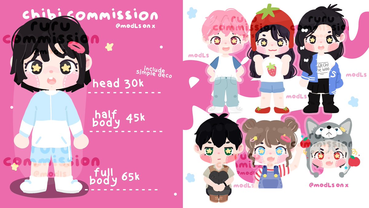 Open commission chibi! bisa pake foto idol/anime/rl 🍅🥢🍥🥦

#zonauang #commissions commis draw design keyring proof custom testi freebies fancam keychain logo