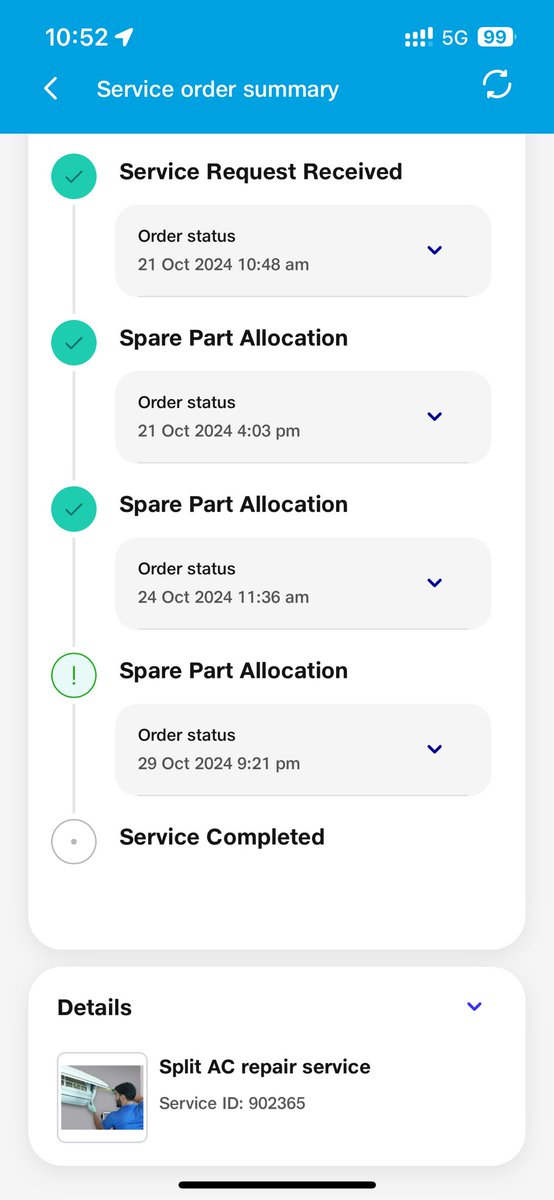 amaresh2014's tweet photo. @RelianceResQ What’s the SLA for fixing the issue. The first complaint was logged in 21st October and it’s been 15 days.
Are you guys serious about your service? Even the your app doesn’t have any latest update. @RelianceDigital @jagograhakjago @reliancegroup @BadeBrian https://t.co/hkGS8bfavk