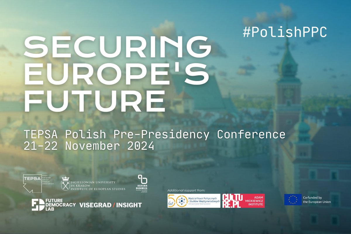 tepsaeu's tweet photo. 📢#SaveTheDate for the #PolishPPC on 21-22 November in Warsaw🇵🇱

During our 2⃣ day public conference we will join @ISE_UJ, @VisegradInsight, and other partners to discuss the challenges and priorities of the Polish @EUCouncil Presidency

Learn more & register 👉 https://t.co/rfJvPLMoaN @JagiellonskiUni @coenatolin @Europarl_PL @jwojc @EUinPL @PLPermRepEU @Piotr_Serafin @PolandMFA
