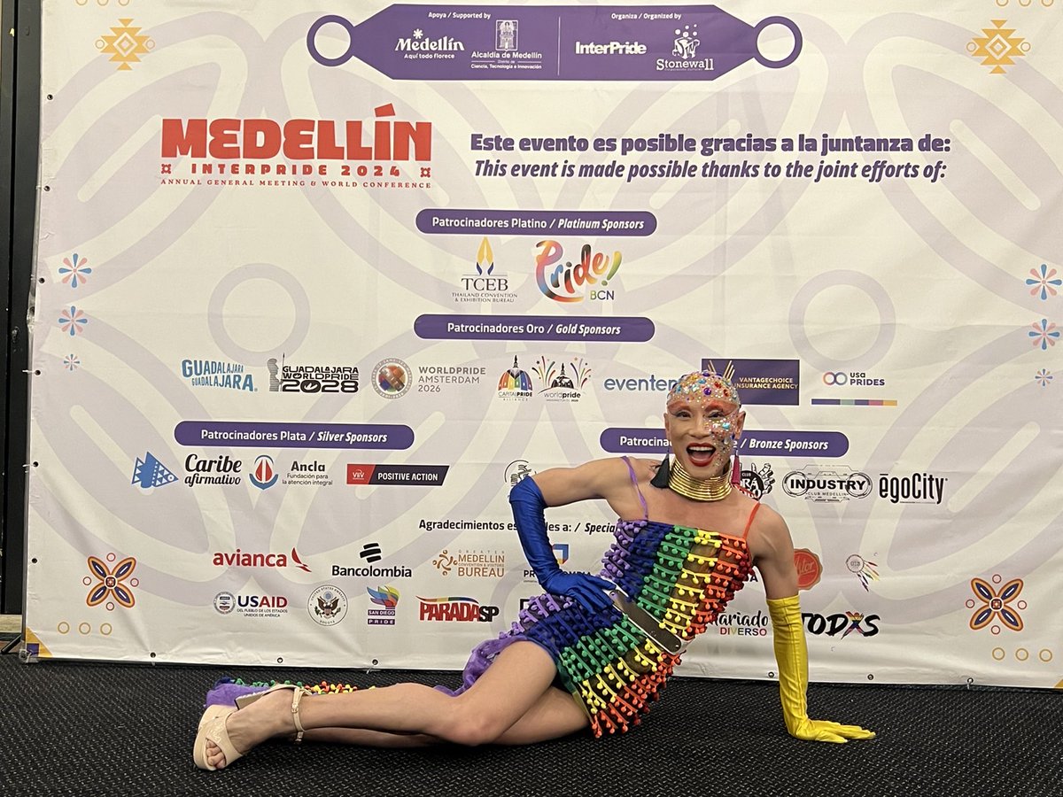 ChiangMaiPride's tweet photo. Day 4 Gala night Dinner and Party
For #InterPrideWorldConference2024
#MedellinInterPride2024
Annual General & World conference
ณ ประเทศ #โคลอมเบีย #InterPrideWorldConference #InterPride #Pride #TeamThailand
#LGBTQIANs #LGBTQ
#Medellin #Columbia #ChaingmaiPride #SexWorkIsWork https://t.co/7kT9AwasNg