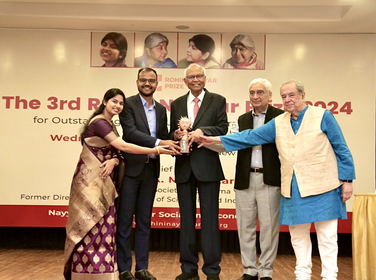 Anil Pradhan (@anilpradhanedu) on Twitter photo Honored to share that we received the Rohini Nayyar Prize 2024 for our work in advancing STEM education in rural India. This award celebrates the <a href="/YoungTinkerFdn/">Young Tinker Foundation</a> ’s commitment to reaching students at the grassroots level, empowering them with the skills of tomorrow. Honored to share that we received the Rohini Nayyar Prize 2024 for our work in advancing STEM education in rural India. This award celebrates the <a href="/YoungTinkerFdn/">Young Tinker Foundation</a> ’s commitment to reaching students at the grassroots level, empowering them with the skills of tomorrow.
