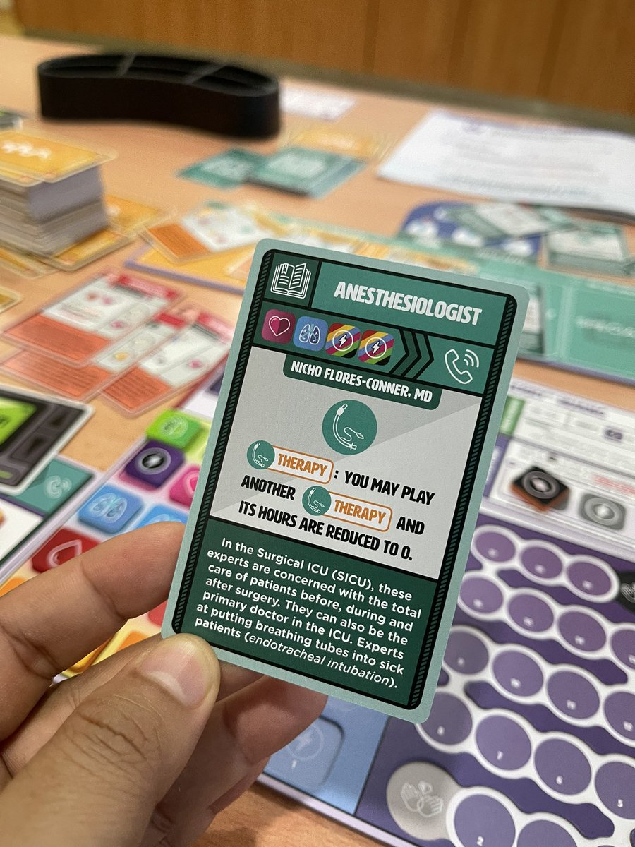abd_jabbar's tweet photo. After some long time, unboxing with my intensivist friend in his ICU. Super high quality and a lot of subtle and nice touch by @laxswamy and @CritCareGame 

Game is fun &amp; unlike other board game, you win or lose as a team, as in the reality in ICU; and… we lost first game 😅🥲 https://t.co/cwJOEGoWR6