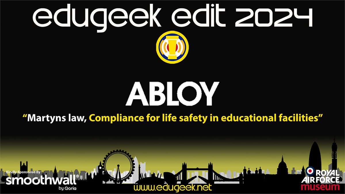 The second of our EDIT 2024 conf talks is now live on our YouTube channel.
Paul Nicholas from ABLOY UK gives his talk "Martyns law, compliance for life safety in educational facilities" where he  discusses school entry and exit legislation and compliance.

You can see this video