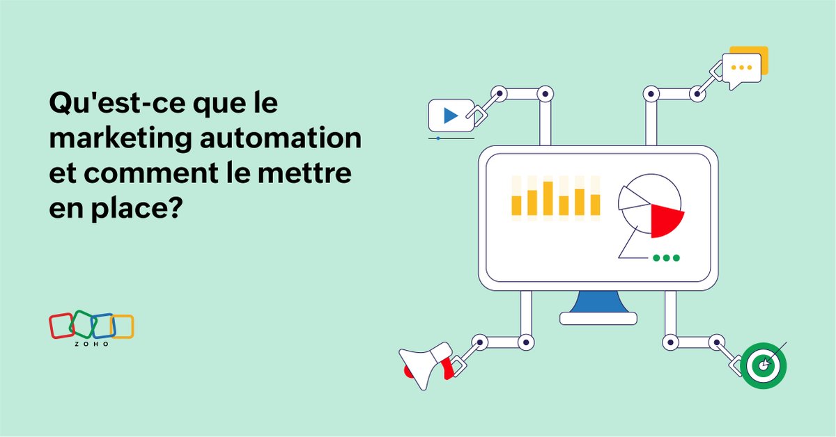 Optimisez votre stratégie marketing grâce à l’automatisation ! 👀

Découvrez  comment le marketing automation transforme vos actions marketing en un processus fluide et évolutif, permettant à votre organisation de maximiser ses performances.

🌐 zurl.co/FWmK 

#Zoho