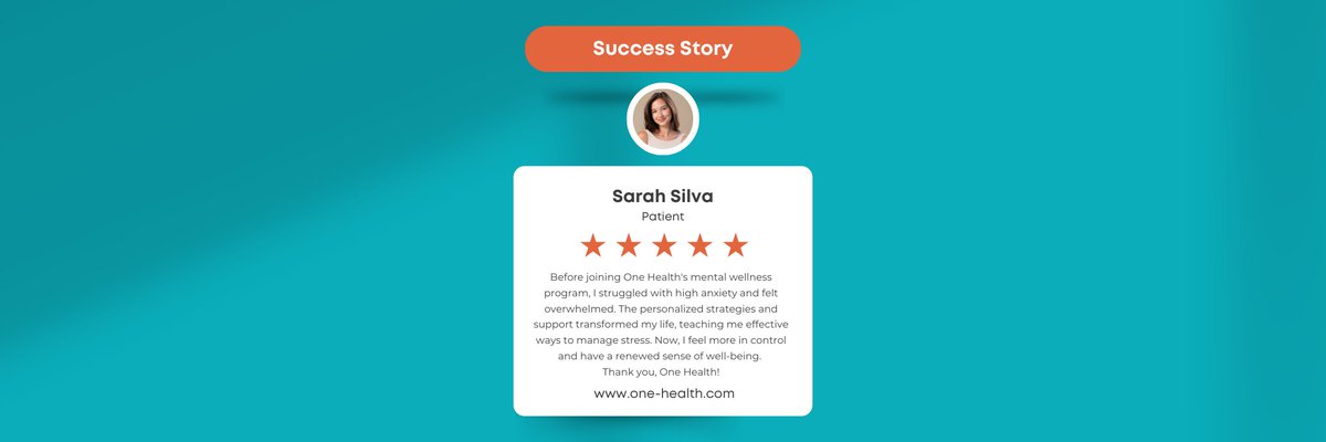 OneHealth_'s tweet photo. Sarah’s journey with anxiety led her to One Health’s mental wellness program. Now, she’s thriving with greater focus and a more positive outlook!  

Looking for mental health support? Let’s talk. 💬 #MentalHealthMatters #OneHealthCares #WellBeing https://t.co/CnDwe3HeVN
