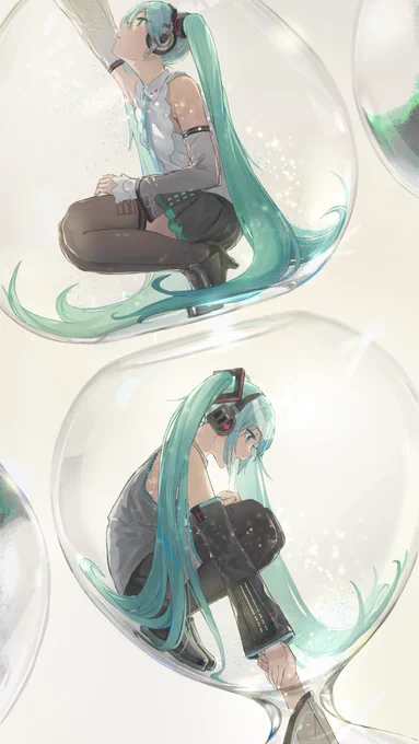 めちゃくちゃ今更ですが、初音ミク16周年記念イラストコンテストにて、本当にありがたいことに16周年特別賞をいただいた作品です。とても思い入れがあり、愛着のあるミクさんです。縦長なのでタップ推奨#初音ミク 