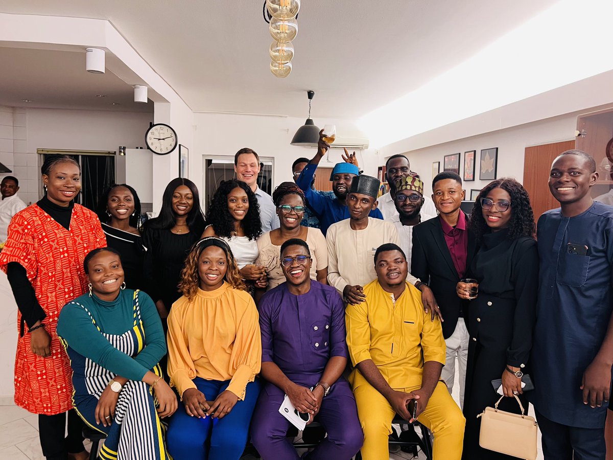NGYouthSDGs's tweet photo. It isn’t just about the work, but the people who make it possible.🍃

A look back at an in-house dinner by @dold_matthias @GERinNigeria for the #CSOs implementing the #ClimateActionforStrongerNaija project across Nigeria🇳🇬.

A shared moment to learn about each other’s work. https://t.co/tQOYYbhsq9