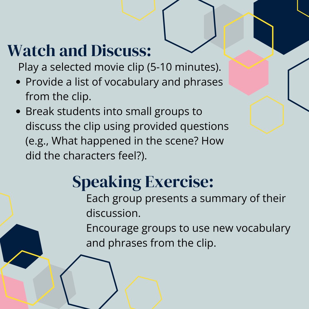 Elevate your English lessons with our latest speaking skills plan using movie scenes! Perfect for engaging students and making language learning fun. Check out the plan and bring Hollywood to your classroom! 📚🎥

#ELT #LessonPlan #ELTActivity