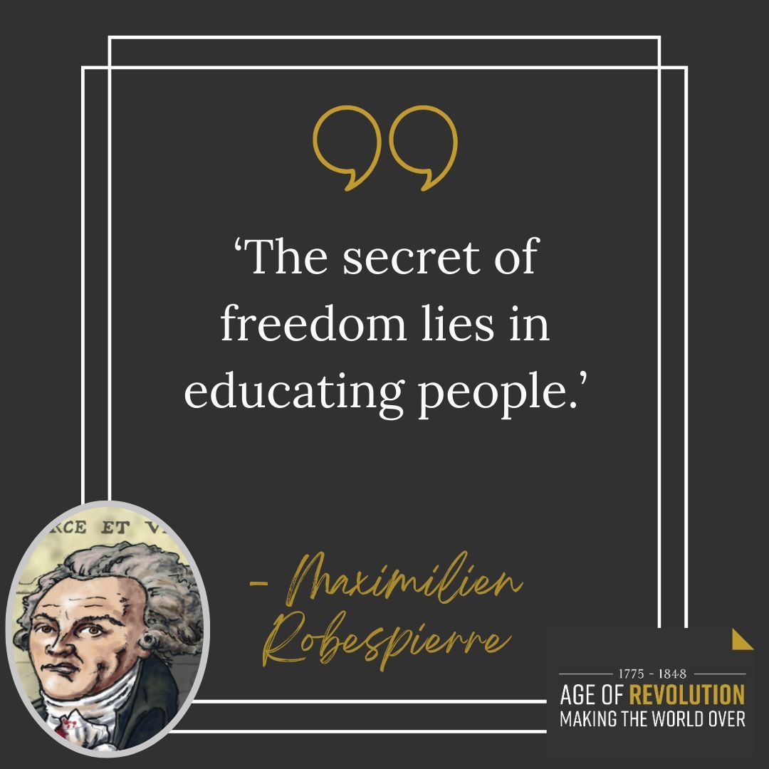 Age of Revolution (@waterloo200org) on Twitter photo #ThursdayThoughts from Maximilien Robespierre 🧠 #AgeOfRevSchools #ThursdayThoughts from Maximilien Robespierre 🧠 #AgeOfRevSchools