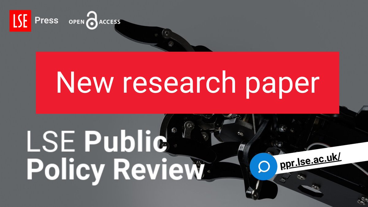 LSE School of Public Policy (@lsepublicpolicy) on Twitter photo Out now! 📕🎉
AI and Data Science in Public Policy, our latest LSE Public Policy Review <a href="/lseppr/">LSE Public Policy Review Journal</a> issue, explores the opportunities and risks of integrating AI into public policy.
🔗 Read #Free #OpenAccess at <a href="/LSEPress/">LSE Press</a>: ppr.lse.ac.uk/12/volume/3/is…
#LSEPPR <a href="/LSEDataScience/">LSE Data Science Institute</a> Out now! 📕🎉
AI and Data Science in Public Policy, our latest LSE Public Policy Review <a href="/lseppr/">LSE Public Policy Review Journal</a> issue, explores the opportunities and risks of integrating AI into public policy.
🔗 Read #Free #OpenAccess at <a href="/LSEPress/">LSE Press</a>: ppr.lse.ac.uk/12/volume/3/is…
#LSEPPR <a href="/LSEDataScience/">LSE Data Science Institute</a>