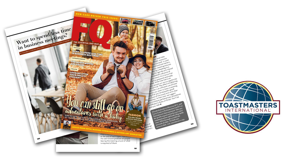 Panpathic Comms (@panpathic) on Twitter photo To cut down the time you spend in meetings, go to pages 100-103 of <a href="/FQDadsMag/">FQ Dads’ Mag</a> .
More great coverage for our client <a href="/ToastmastersUKI/">Toastmasters Ireland & UK</a>
fqmagazine.co.uk/issues/FQ-Autu… To cut down the time you spend in meetings, go to pages 100-103 of <a href="/FQDadsMag/">FQ Dads’ Mag</a> .
More great coverage for our client <a href="/ToastmastersUKI/">Toastmasters Ireland & UK</a>
fqmagazine.co.uk/issues/FQ-Autu…