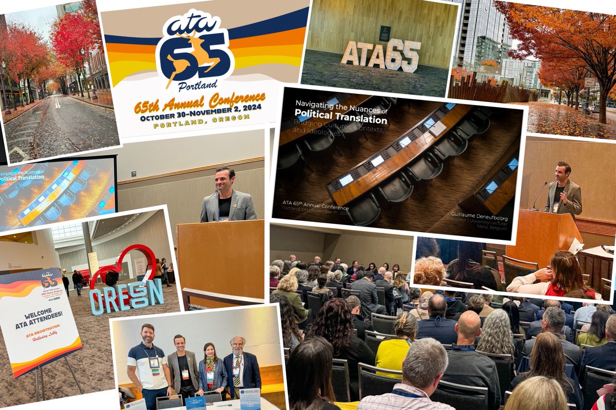 🍂 🇺🇸 Last week, I had the privilege of participating in the 65th <a href="/atanet/">American Translators Association</a> Annual Conference in Portland, Oregon. Once again, I really enjoyed spending a few days among fellow colleagues T&amp;I. See post on LinkedIn for a few insights about my talk! linkedin.com/posts/guillaum…