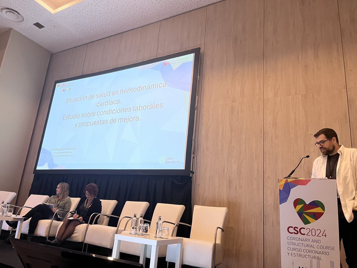Jordi Marginet nos habla de la situación de salud en Hemodinamica. 
#csc2024