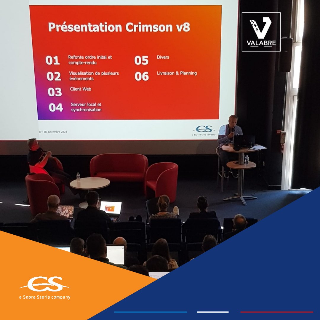 EntenteValabre's tweet photo. Présentation de notre partenaire @Crimson_csgroup sur la refonte du SAOIEC avec un moment d'échange "questions-réponses" en direct.
@EntenteValabre #crimson_eu #SITAC #SituationOpérationnellePartagée #CommonOperationalPicture @SecCivileFrance #pompier @SopraSteria_fr https://t.co/jvydB7bdoK