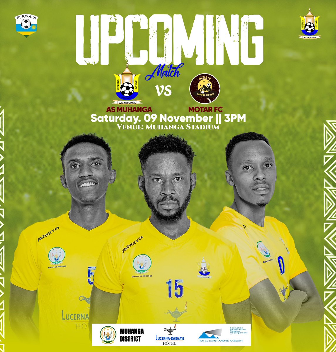 Gilmugabo's tweet photo. As #IMBANGUKIRAMIHIGO; we are proud to be the main sponsor of @AsMuhanga.
Our #Road2Div1 continues.
Come all, tell friend to tell friends! https://t.co/AbjWXbTSev