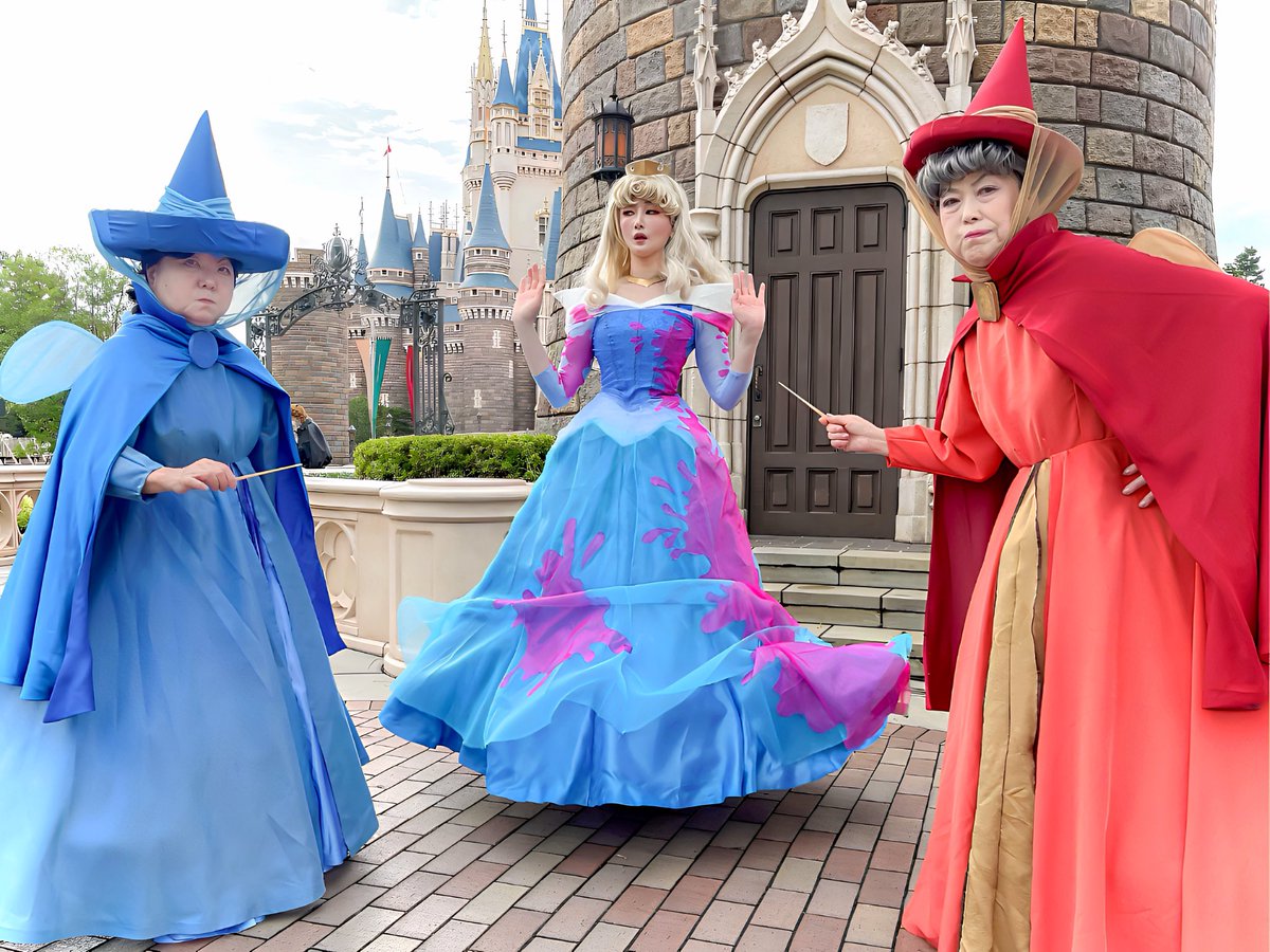 ちゃりんページ　眠れる森の美女　メリーウェザー　衣装　仮装　dハロ 71PreYkFyjL._SY350_QL65_.jpg
