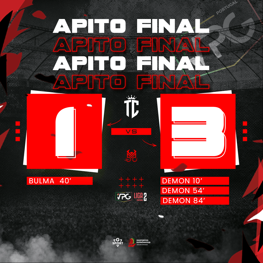 TCProClubs's tweet photo. Infelizmente não conseguimos os 3 pontos na VPG Portugal Liga 2 @VPGLigaPortugal 

@TCProClubs 1 - 3 @5M_Esports  🇵🇹

GG👏

Não é como começa mas sim como acaba!

#tugaclan https://t.co/yNR4iUxPxC