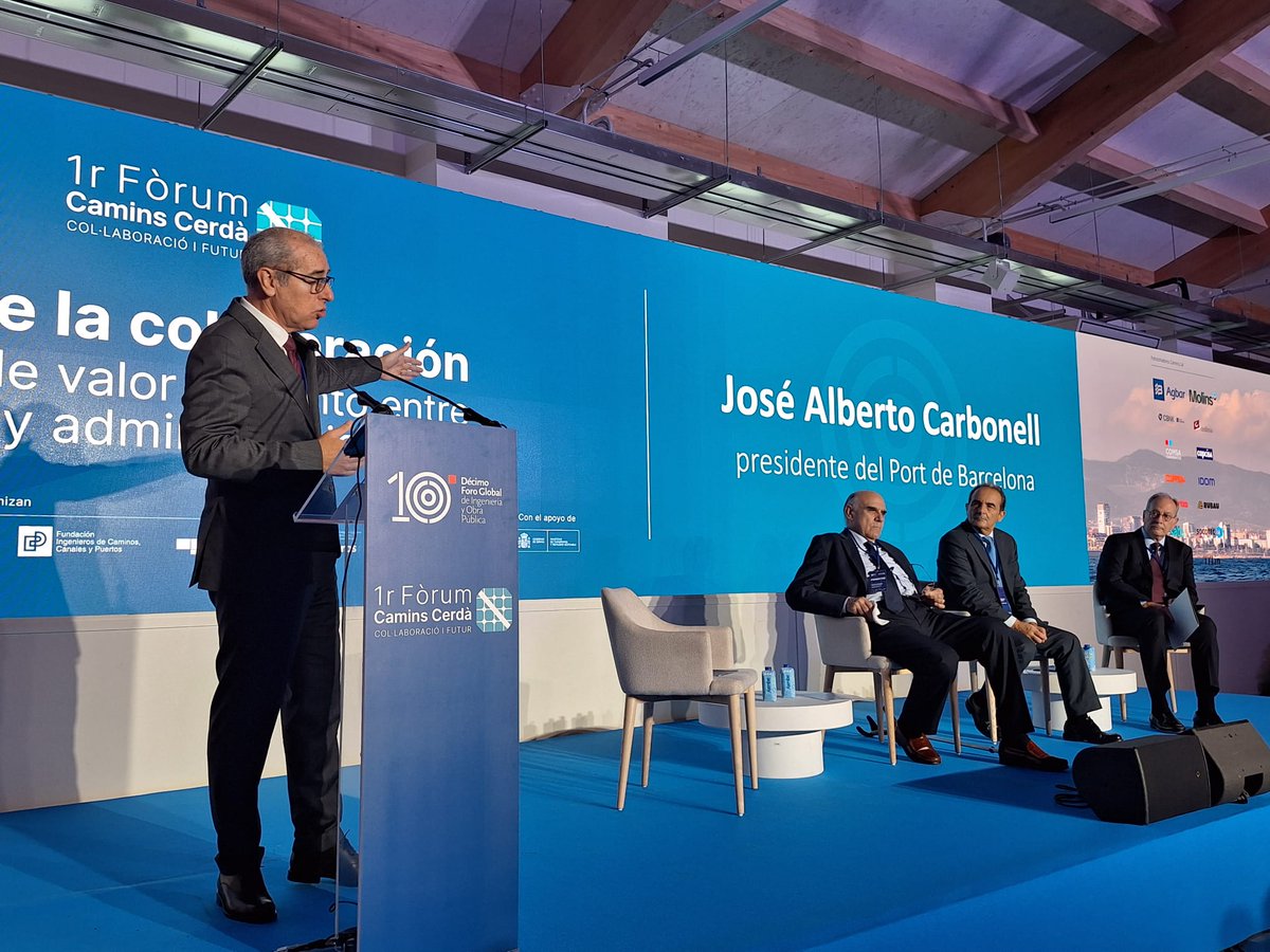 📍 Avui, participem en el #ForoCaminosCerdà:

👤 José Alberto Carbonell, president del #Port: “El #Port va més enllà del model immobiliari: som promotors de negocis que, amb col·laboració públic-privada, impulsen sectors amb benefici social.”