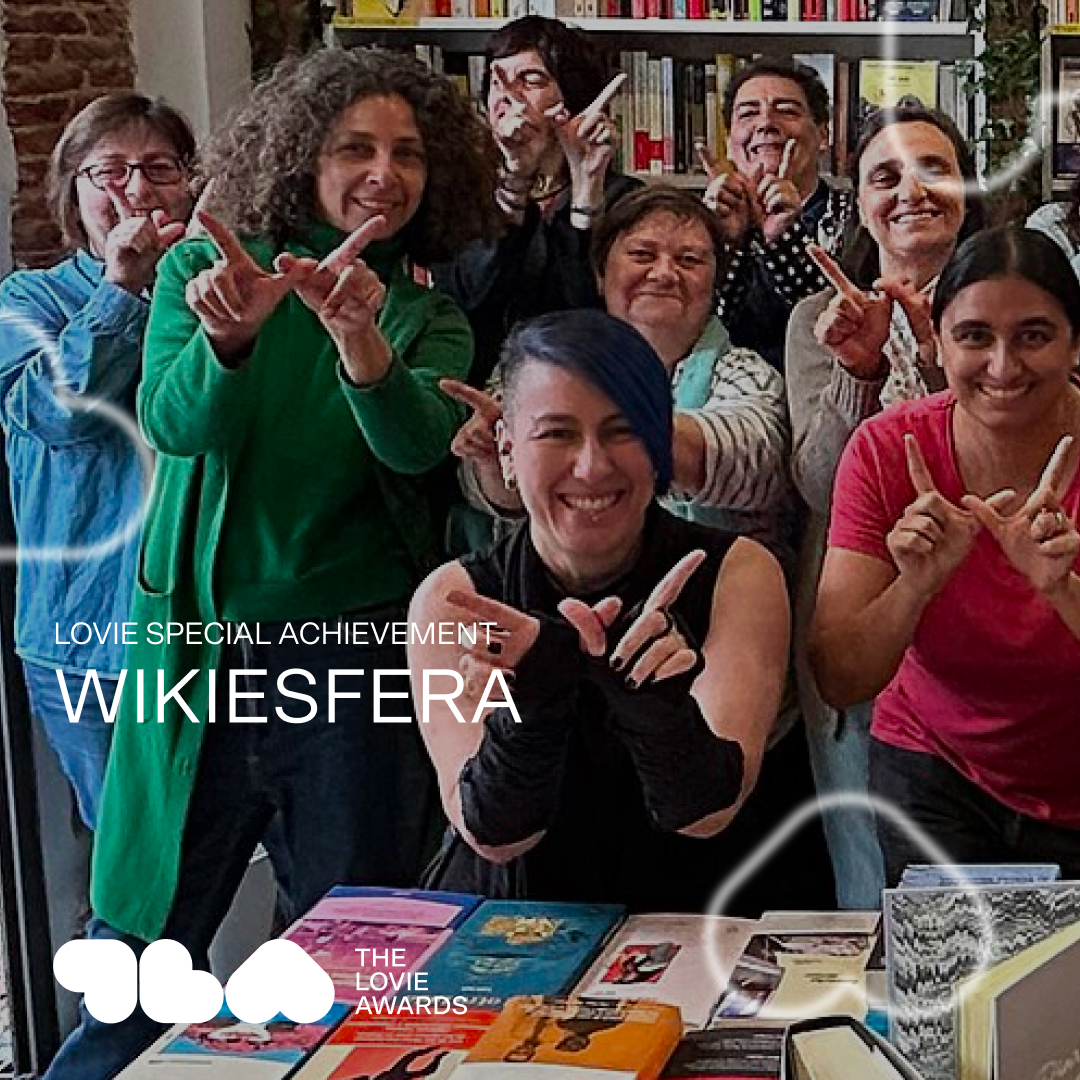 🧡 2024 Lovie Special Achievement Award Recipient: Wikiesfera 🧡 

We are thrilled to recognise Spain's <a href="/Wikiesfera_org/">Wikiesfera</a> for enhancing the global representation of women in history and digital archives.

👉 Learn more and meet all of this year's Winners at winners.lovieawards.com